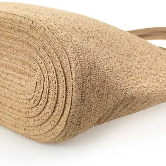 Women Straw Rattan Tote Bag Summer Beach Shoulder Handbag Spacious Durable - Picture 5 of 8